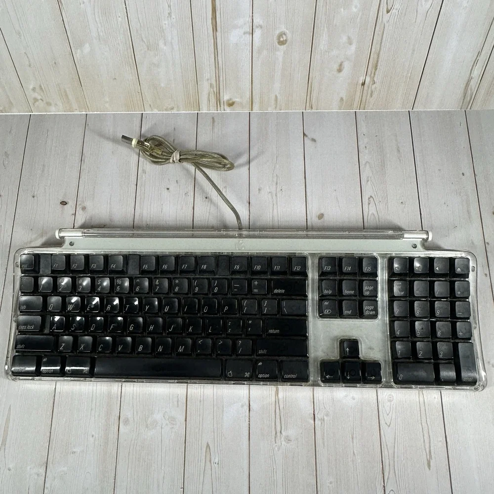Apple Pro Keyboard Macintosh M7803‎ Power Mac USB Keyboard Wired Tested Works